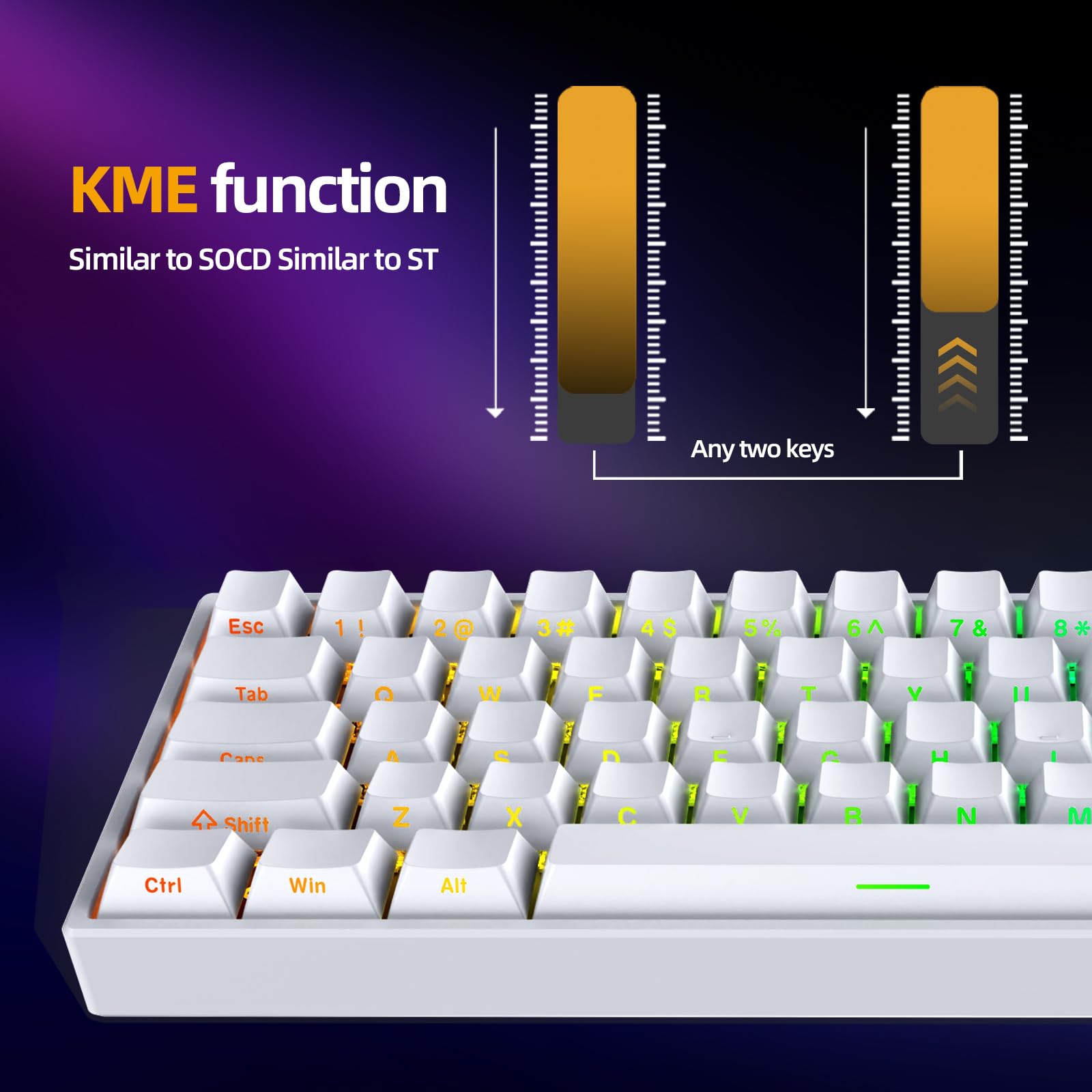 Amazon.co.jp: IROK ND63PRO ラピッドトリガー 磁気スイッチ 60% TKL